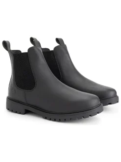 Leder-Chelsea-Boots "Sandnes" in Schwarz>TRAVELIN' Clearance