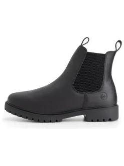 Leder-Chelsea-Boots "Sandnes" in Schwarz>TRAVELIN' Clearance