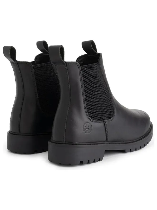 Leder-Chelsea-Boots "Sandnes" in Schwarz>TRAVELIN' Clearance
