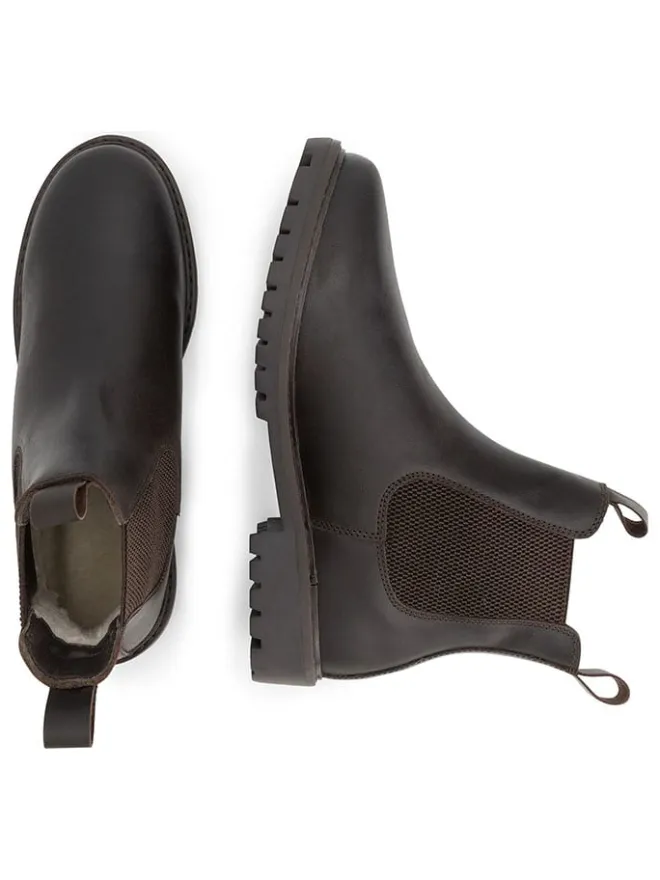 Leder-Chelsea-Boots "Sandnes" in Braun>TRAVELIN' Online