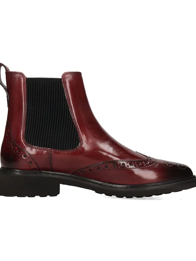 MELVIN & HAMILTON Stiefeletten^Leder-Chelsea-Boots "Selina 29" in Rot/ Schwarz