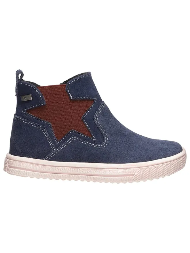 Leder-Chelsea-Boots "Shiva" in Dunkelblau>Lurchi