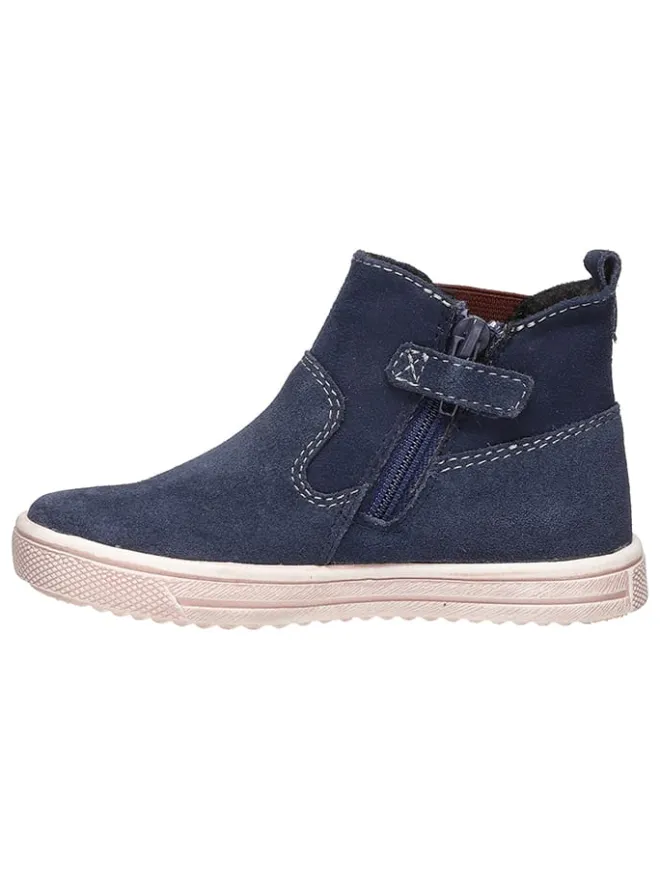 Leder-Chelsea-Boots "Shiva" in Dunkelblau>Lurchi