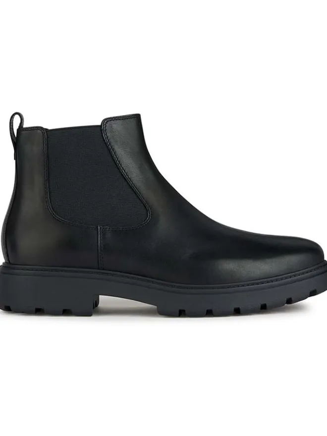 Geox Stiefel & Boots^Leder-Chelsea-Boots "Spherica Ec7" in Schwarz