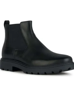 Geox Stiefel & Boots^Leder-Chelsea-Boots "Spherica Ec7" in Schwarz