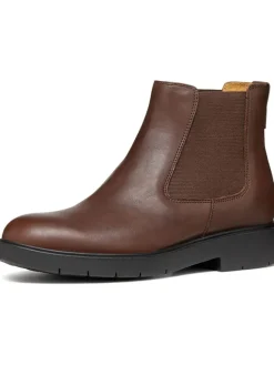 Leder-Chelsea-Boots "Spherica" in Hellbraun>Geox New