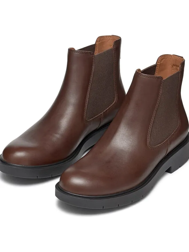 Leder-Chelsea-Boots "Spherica" in Hellbraun>Geox New
