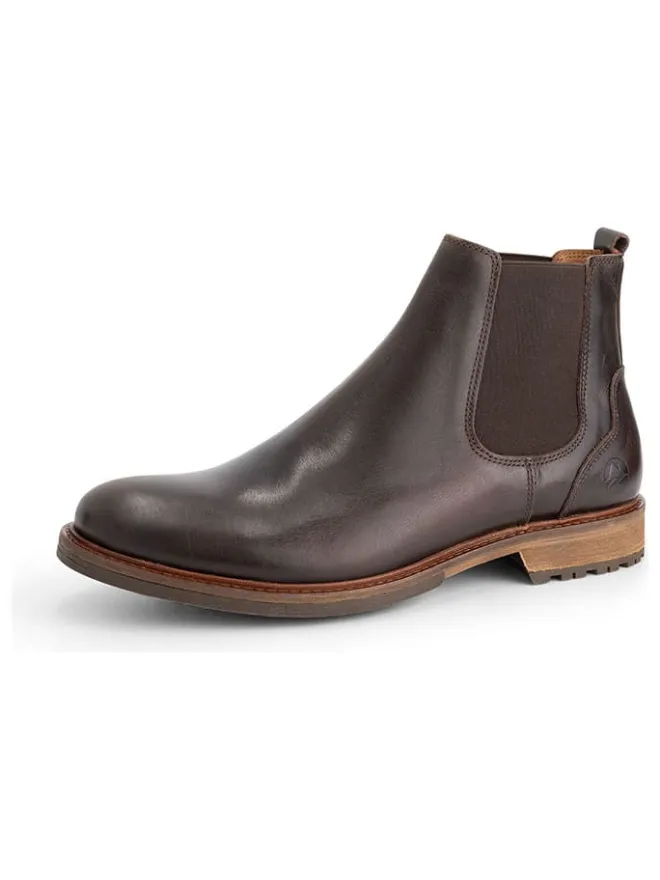 TRAVELIN' Stiefel & Boots^Leder-Chelsea-Boots "Winslow" in Braun