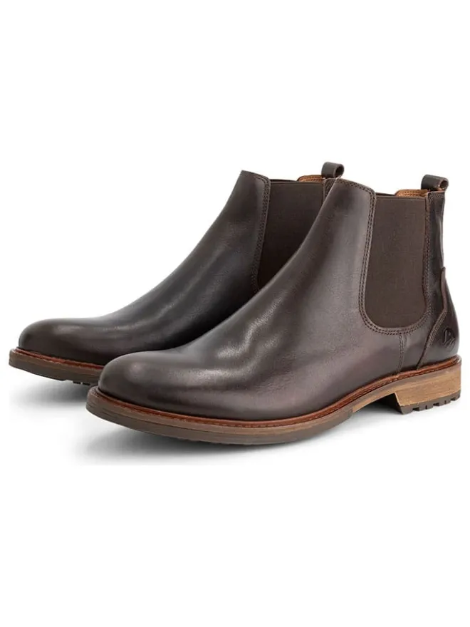 TRAVELIN' Stiefel & Boots^Leder-Chelsea-Boots "Winslow" in Braun