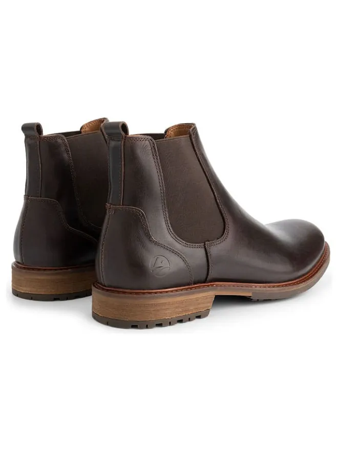 TRAVELIN' Stiefel & Boots^Leder-Chelsea-Boots "Winslow" in Braun