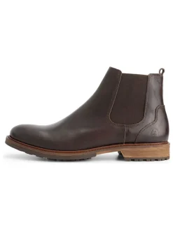 Leder-Chelsea-Boots "Winslow" in Braun>TRAVELIN' Discount