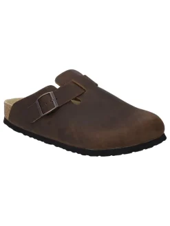 Josef Seibel Hausschuhe^Leder-Clogs "Bernard 04" in Braun