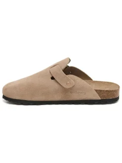 billowy Hausschuhe|Sandalen & Pantoletten^Leder-Clogs in Beige