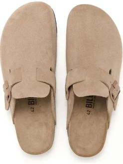 billowy Hausschuhe|Sandalen & Pantoletten^Leder-Clogs in Beige