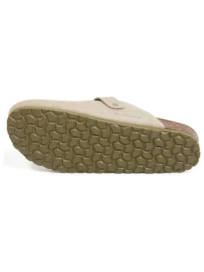 billowy Hausschuhe^Leder-Clogs in Beige