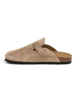 BABUNKERS Family Hausschuhe^Leder-Clogs in Beige