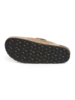 BABUNKERS Family Hausschuhe^Leder-Clogs in Beige
