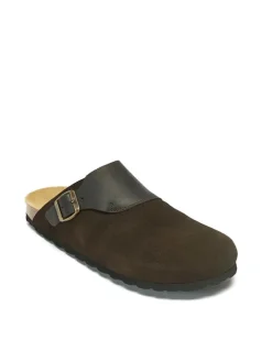 Mandel Clogs & Pantoletten^Leder-Clogs in Braun