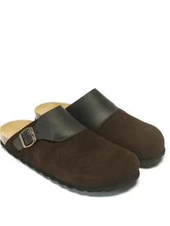 Mandel Clogs & Pantoletten^Leder-Clogs in Braun