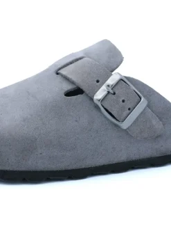 billowy Clogs & Pantoletten^Leder-Clogs in Grau