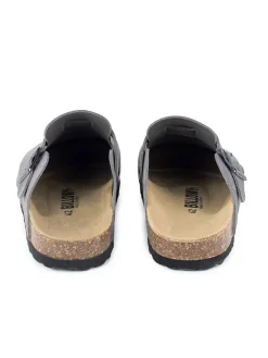 billowy Hausschuhe|Sandalen & Pantoletten^Leder-Clogs in Grau