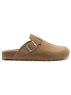 billowy Clogs & Pantoletten^Leder-Clogs in Hellbraun
