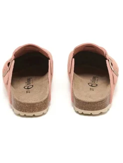 Leder-Clogs in Rosa><noscript><img width=
