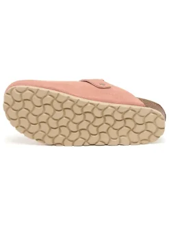 Leder-Clogs in Rosa><noscript><img width=