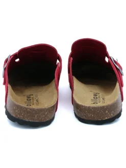 Leder-Clogs in Rot><noscript><img width=