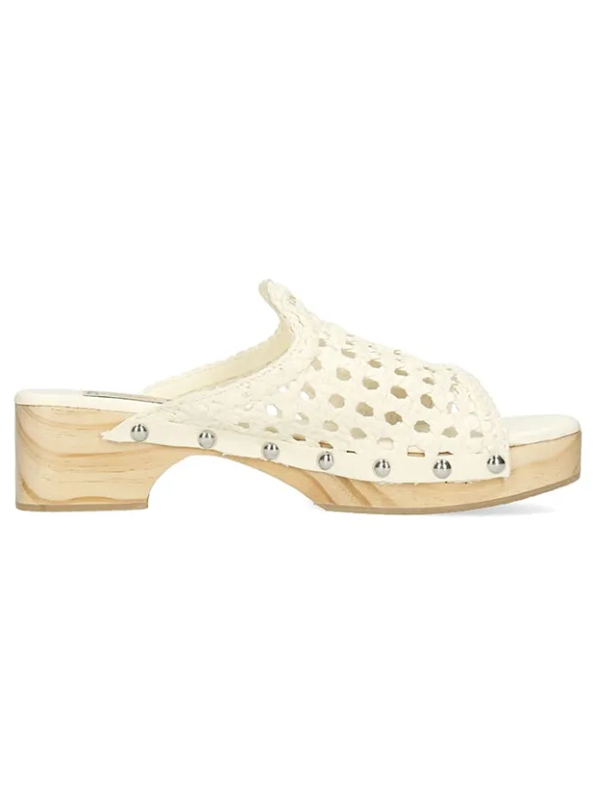 Leder-Clogs "Maria 1" in Creme>MELVIN & HAMILTON Clearance