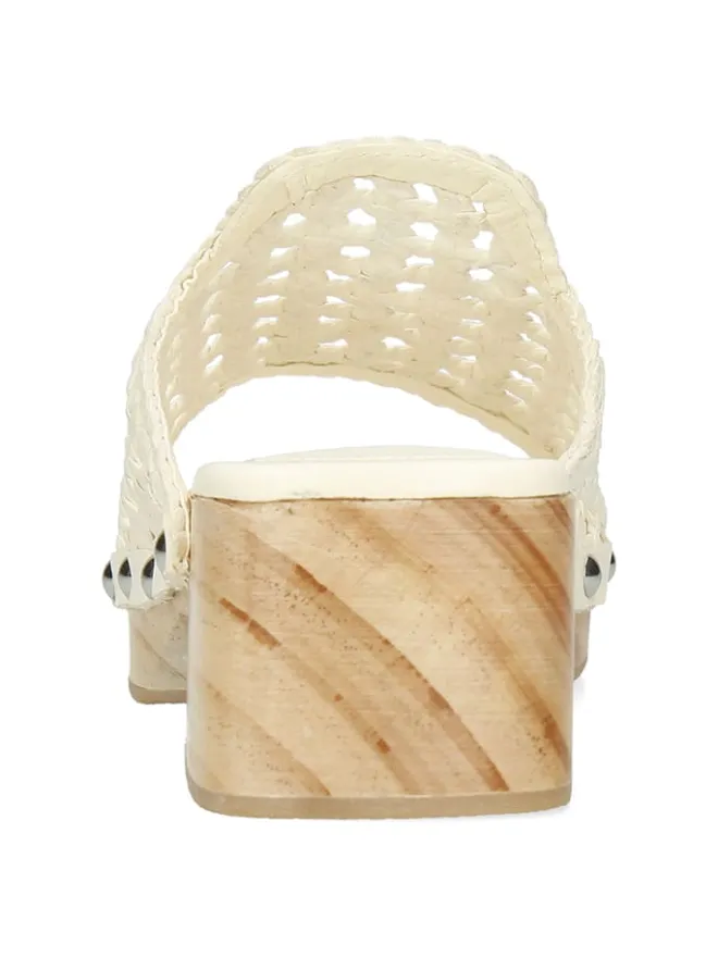 Leder-Clogs "Maria 1" in Creme>MELVIN & HAMILTON Clearance