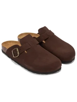 Mandel Hausschuhe^Leder-Clogs