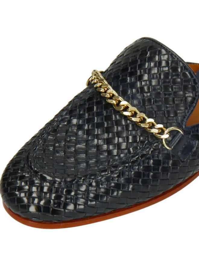 MELVIN & HAMILTON Clogs & Pantoletten^Leder-Clogs "Scarlett 77" in Dunkelblau