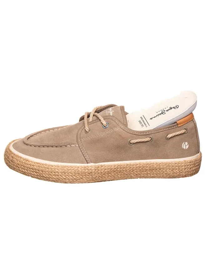 Pepe Jeans FOOTWEAR Halbschuhe^Leder-Espadrilles in Beige