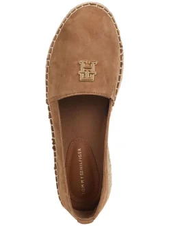 Leder-Espadrilles in Hellbraun><noscript><img width=