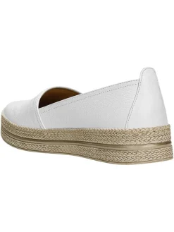 Wojas Halbschuhe^Leder-Espadrilles in Weiß