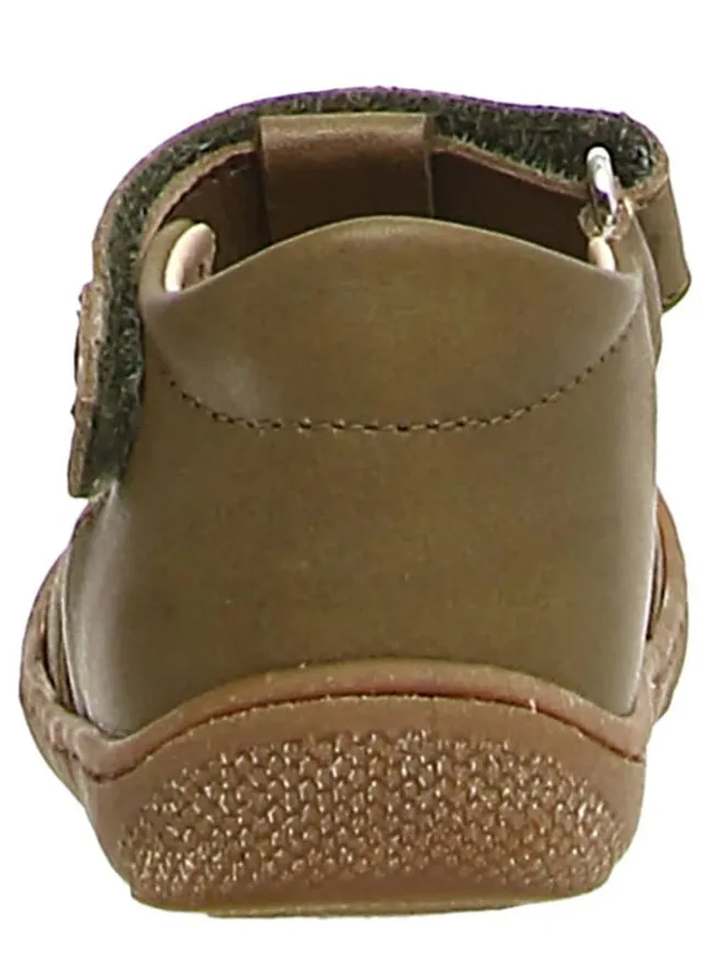 Naturino Sandalen|Sandalen·Halbsandalen^Leder-Halbsandalen "5282 Nappa" in Khaki