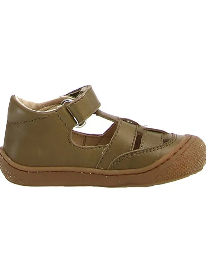 Naturino Sandalen|Sandalen·Halbsandalen^Leder-Halbsandalen "5282 Nappa" in Khaki