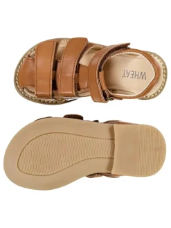 Leder-Halbsandalen 