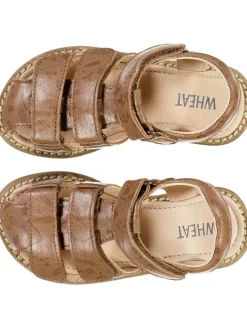 Leder-Halbsandalen "Addison" in Hellbraun>Wheat Discount