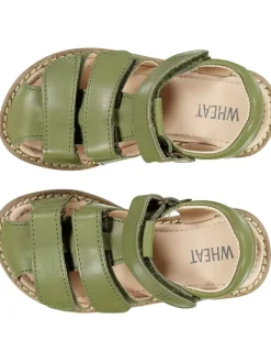 Leder-Halbsandalen "Addison" in Grün>Wheat Discount