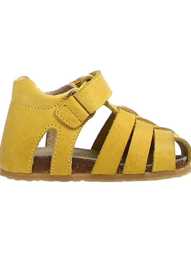 Leder-Halbsandalen "Alb" in Gelb>Naturino Clearance