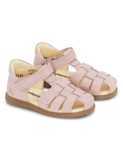 Leder-Halbsandalen "Bali" in Rosa>Bundgaard New