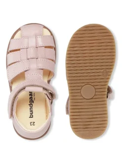 Leder-Halbsandalen "Bali" in Rosa>Bundgaard New