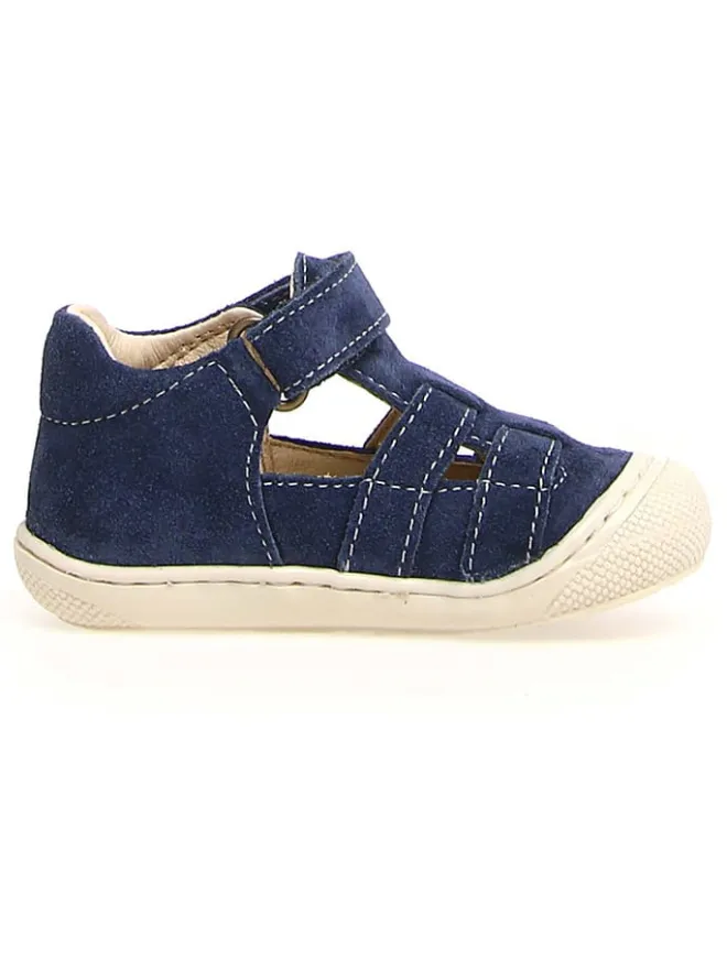 Leder-Halbsandalen "Bede" in Dunkelblau>Naturino Clearance