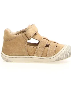Naturino Sandalen^Leder-Halbsandalen "Bede" in Hellbraun