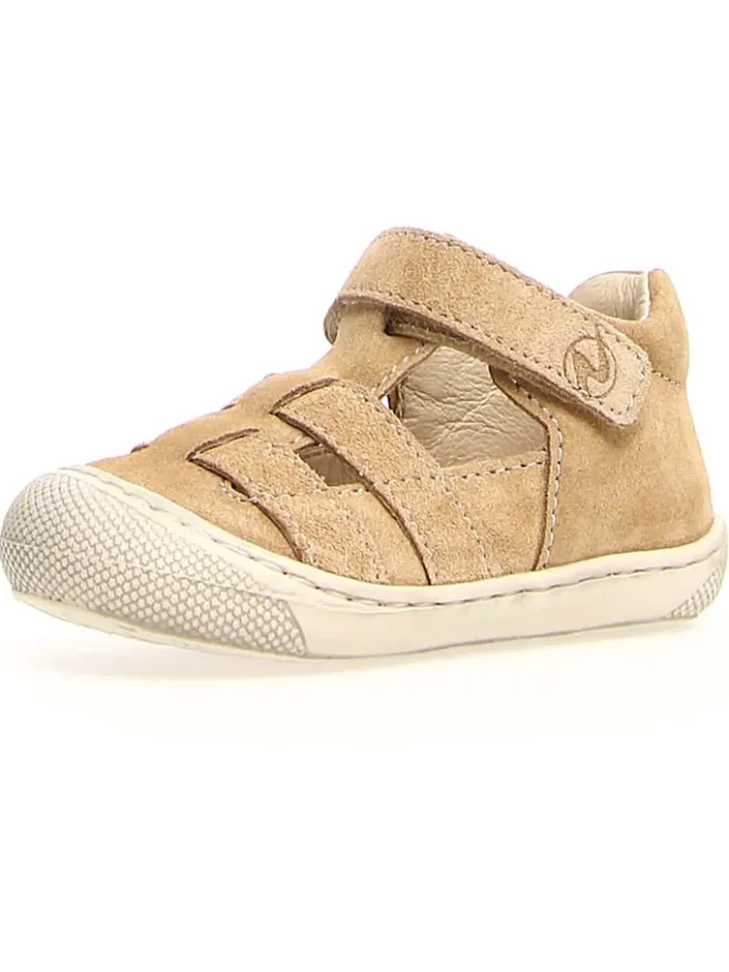 Naturino Sandalen^Leder-Halbsandalen "Bede" in Hellbraun