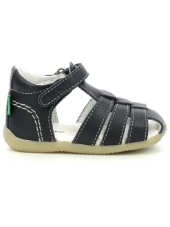 Leder-Halbsandalen "Bigflo 2" in Dunkelblau>Kickers