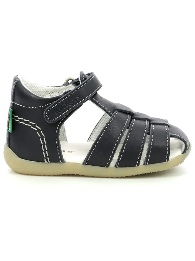 Leder-Halbsandalen "Bigflo 2" in Dunkelblau>Kickers