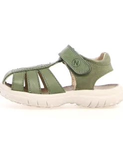 Leder-Halbsandalen "Bintan" in Grün>Naturino Hot